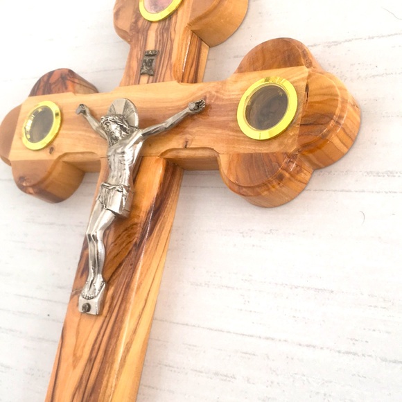 ONE-OF-A-KIND OLIVEWOOD CROSS FROM BETHLEHEM! 🙏* - Picture 5 of 17